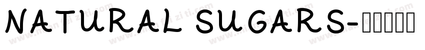NATURAL SUGARS字体转换